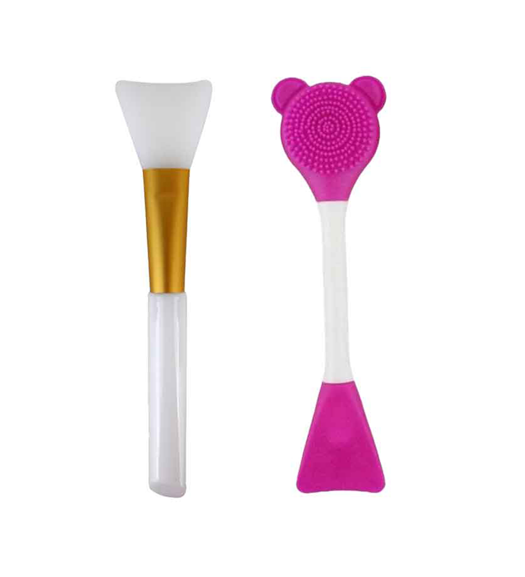 براش ماسک  صورت سیلیکونی مجموعه 2عددی ارسال با رنگ رندوم