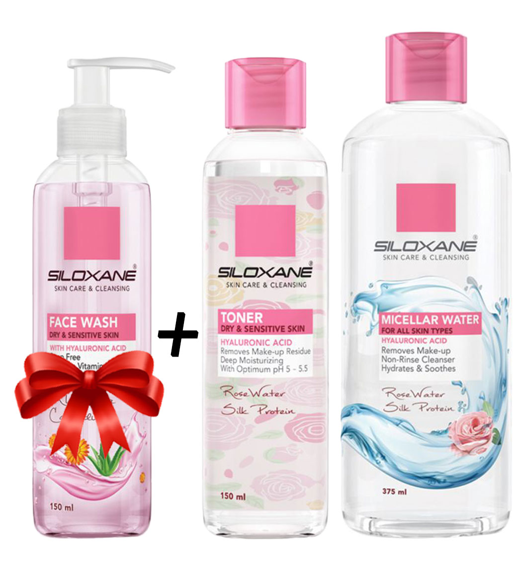 پک تونر و میسلار + هدیه ژل شوینده پوست خشک