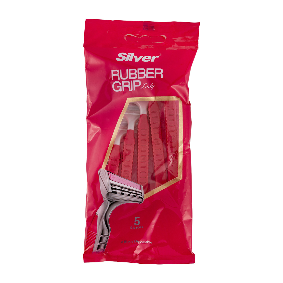 خودتراش زنانه مدل Rubber Grip بسته 5 عددی