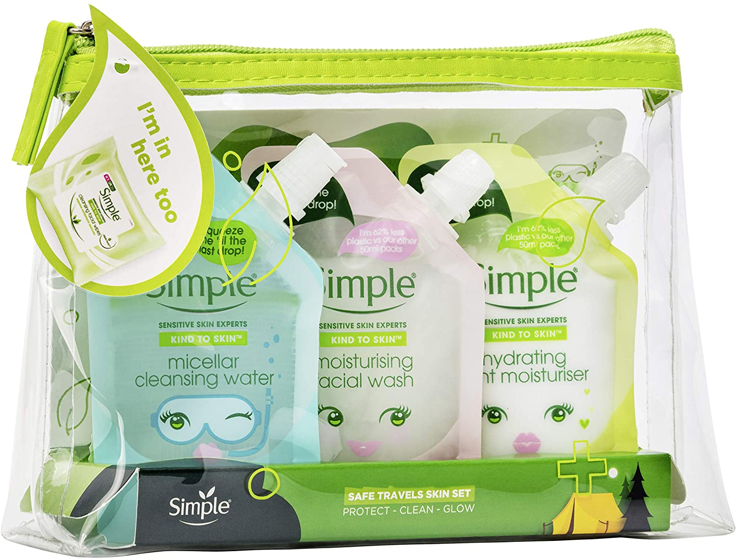 پک سه تایی شستشو صورت به همراه کیف