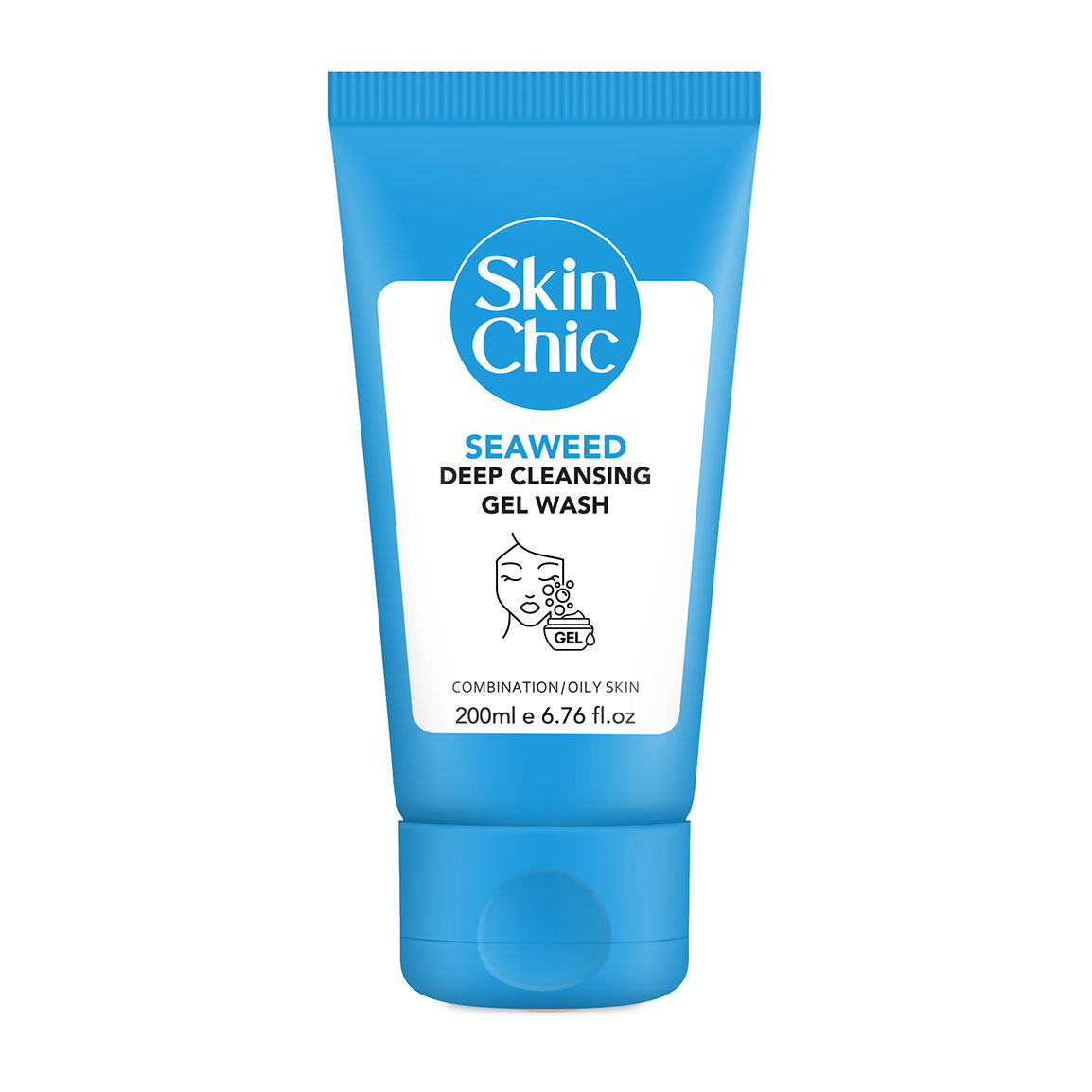ژل شوینده صورت با عصاره جلبک دریایی مناسب پوست چرب و مختلط حجم 200 میلی لیتر