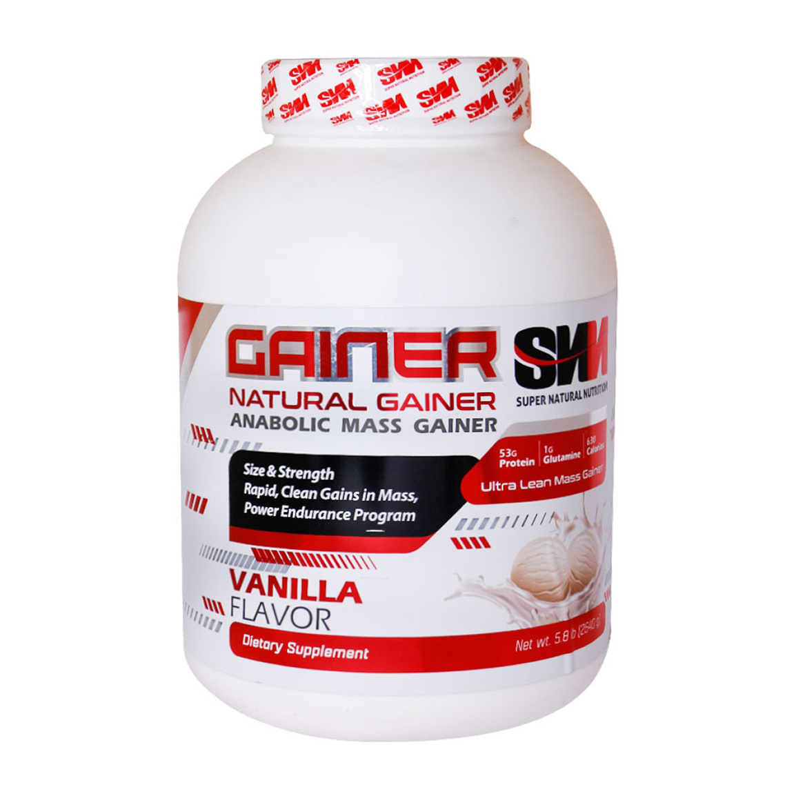 پودر گینر با طعم وانیل وزن 2640 گرم