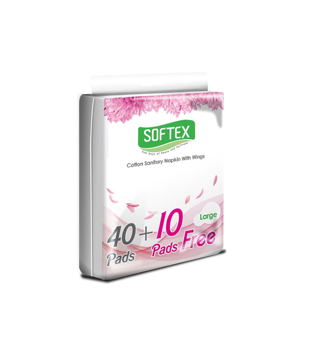 نوار بهداشتی بالدار فلاف کتان بزرگ 5 بسته ای