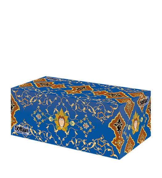 دستمال كاغذی 150 برگ دولا سری فرش نقش درباری