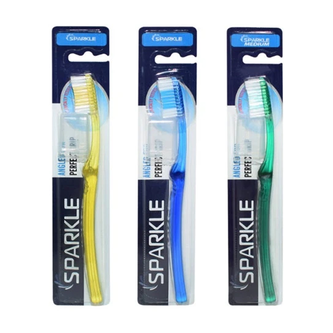 مسواک مدل S4 با برس متوسط مجموعه 3 عددی
