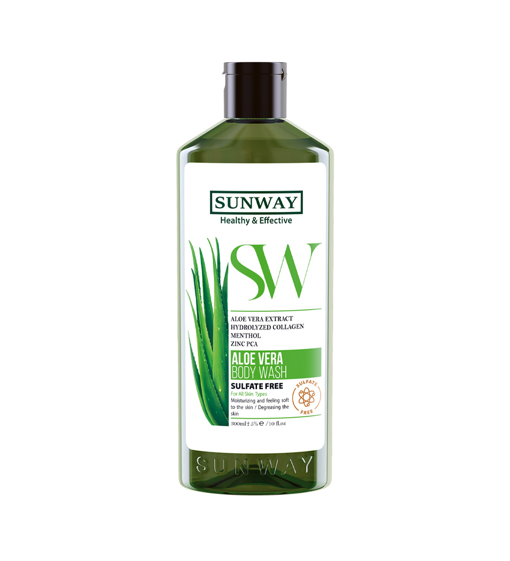 شامپو بدن آلوئه ورا فاقد سولفات حجم 300 میلی لیتر