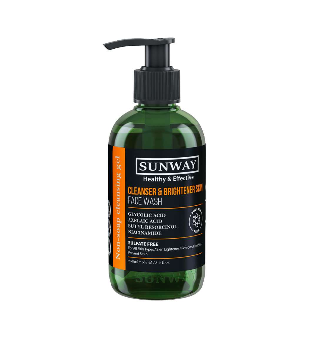 ژل شستشو صورت و روشن کننده حجم 250 میلی لیتر