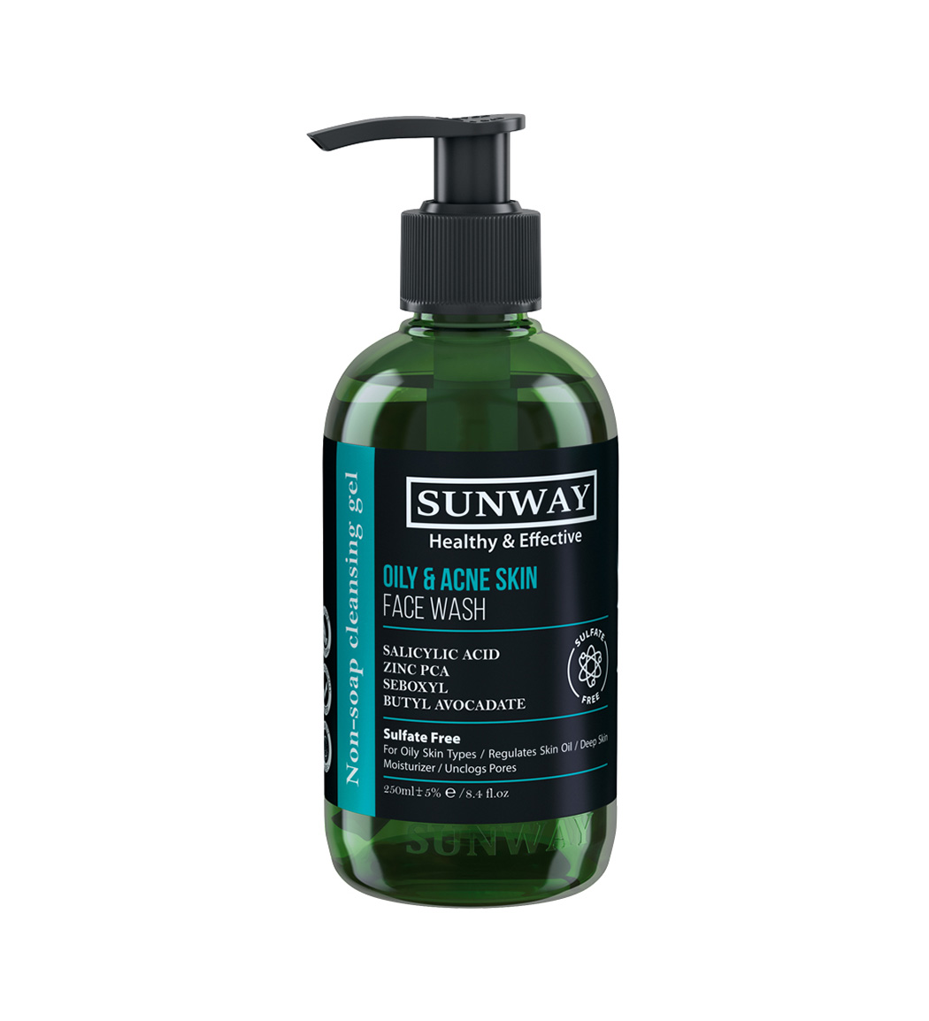 ژل شستشو صورت مناسب پوست چرب و جوش دار حجم 250 میلی لیتر