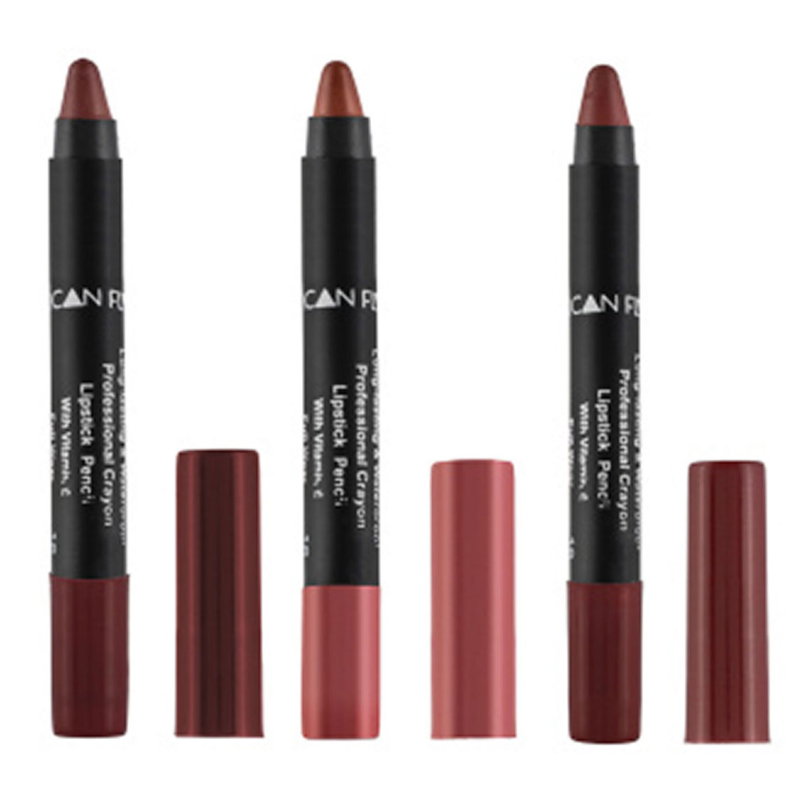 پک 3 عددی رژلب مدادی شماره 02 و 11 و 17