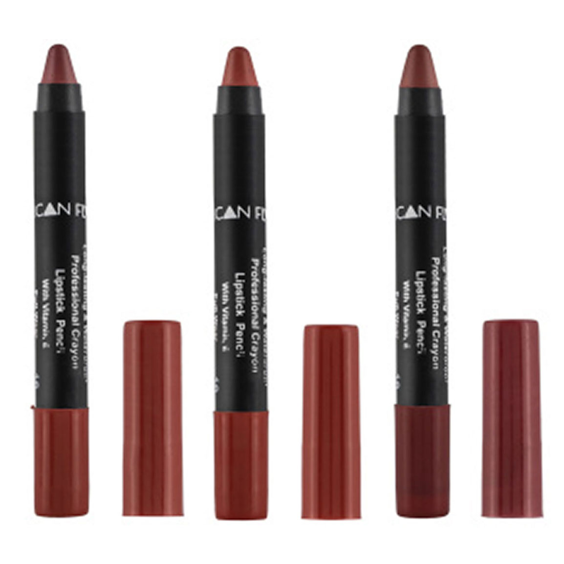 پک 3 عددی رژلب مدادی شماره 05 و 10 و 19