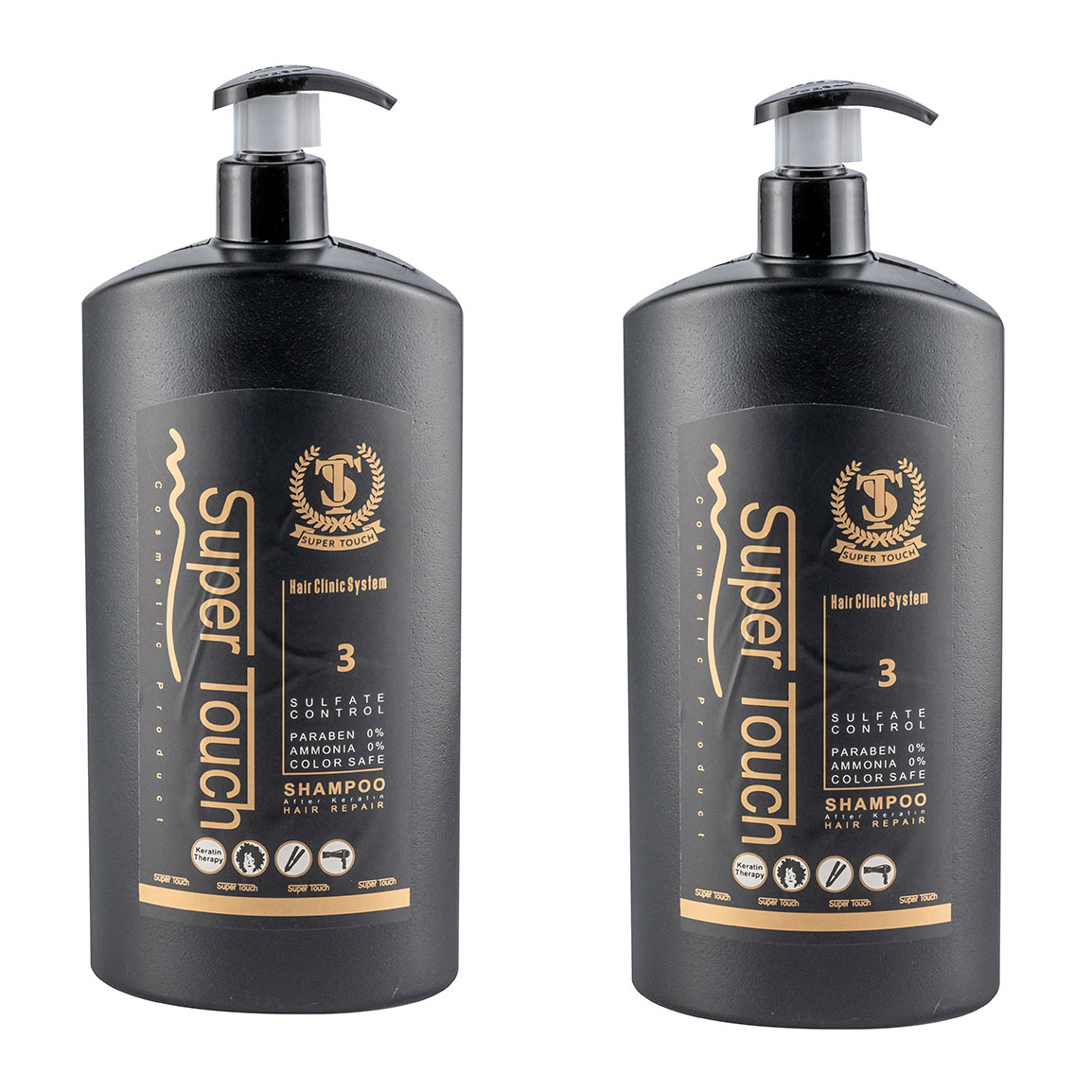 پک 2 عددی شامپو کراتینه مدل Repair مناسب مو خشک و آسیب دیده حجم 850 میلی لیتر