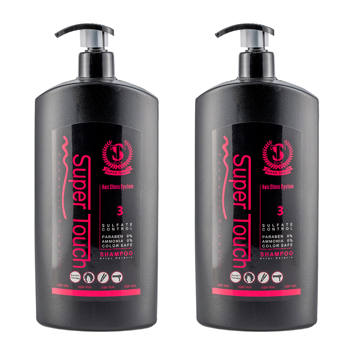 پک 2 عددی شامپو کراتینه مدل Soft حجم 850 میلی لیتر