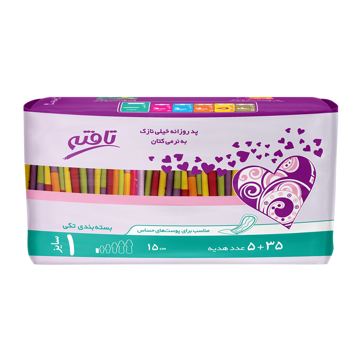 پد روزانه خیلی نازک 5+35 عددی مناسب پوست حساس