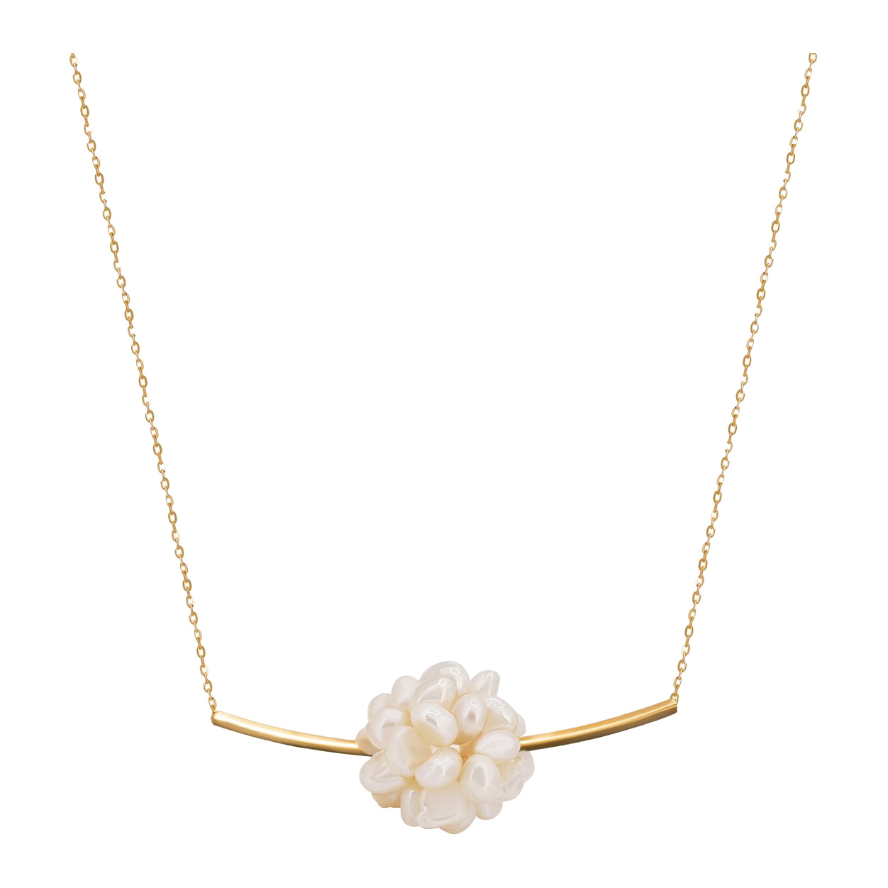 گردنبند طلا 18 عیار مدل آریل 40 سانت