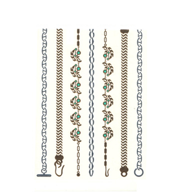 تاتوی موقت طرح زنجیری