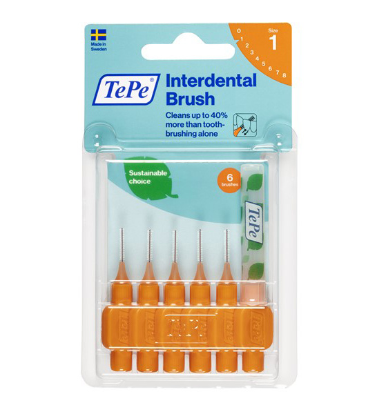 مسواک بین دندانی مدل Original با برس نرم سایز 1 بسته 6 عددی