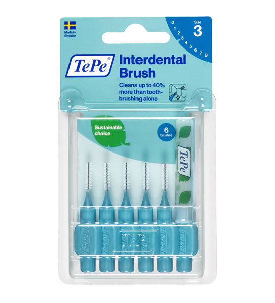 مسواک بین دندانی مدل Original با برس نرم سایز 3 بسته 6 عددی