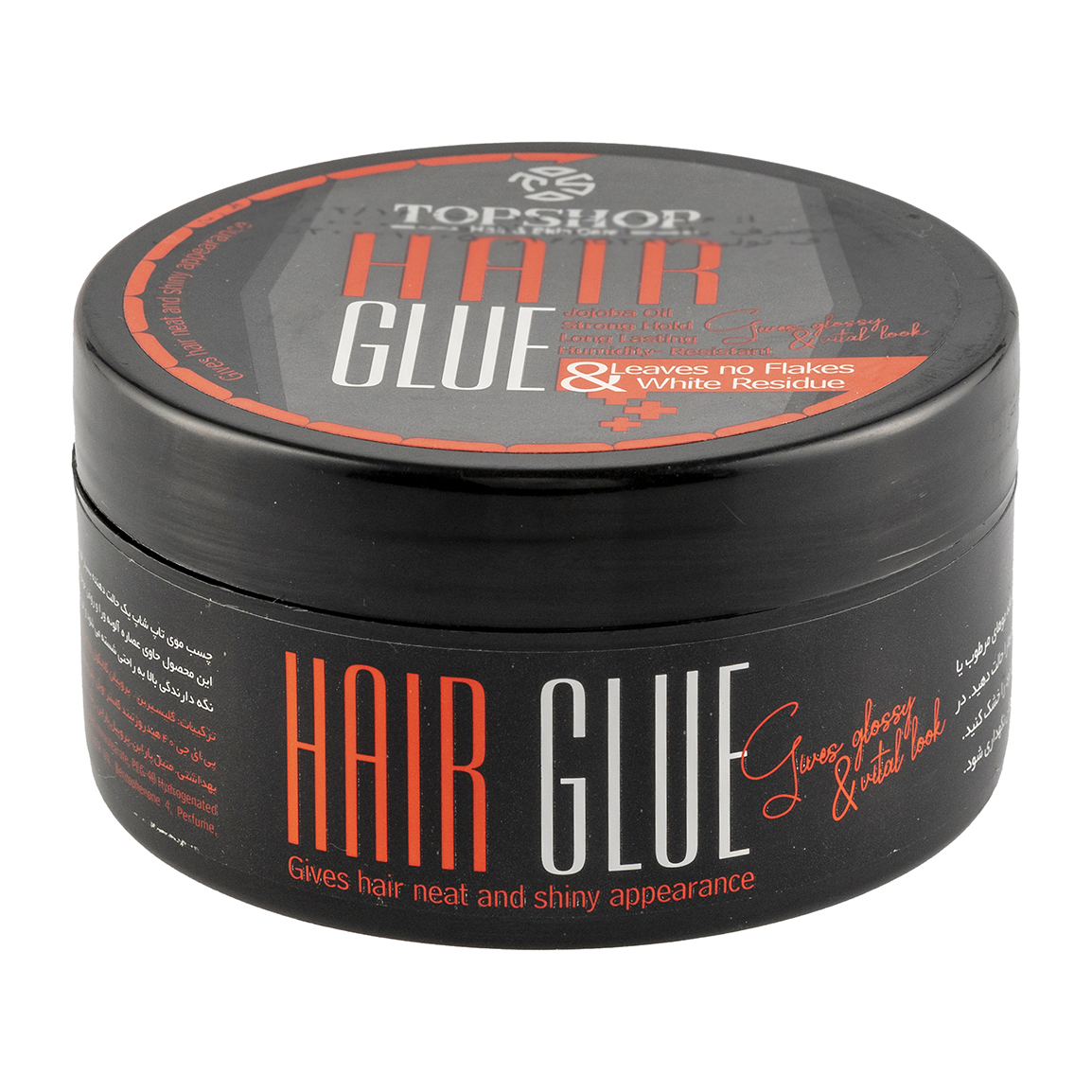 چسب مو حاوی روغن جوجوبا تاپ شاپ حجم 200 میلی لیتر