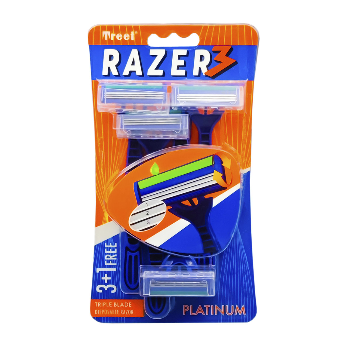 خودتراش مدل 3Blades بسته 4 عددی