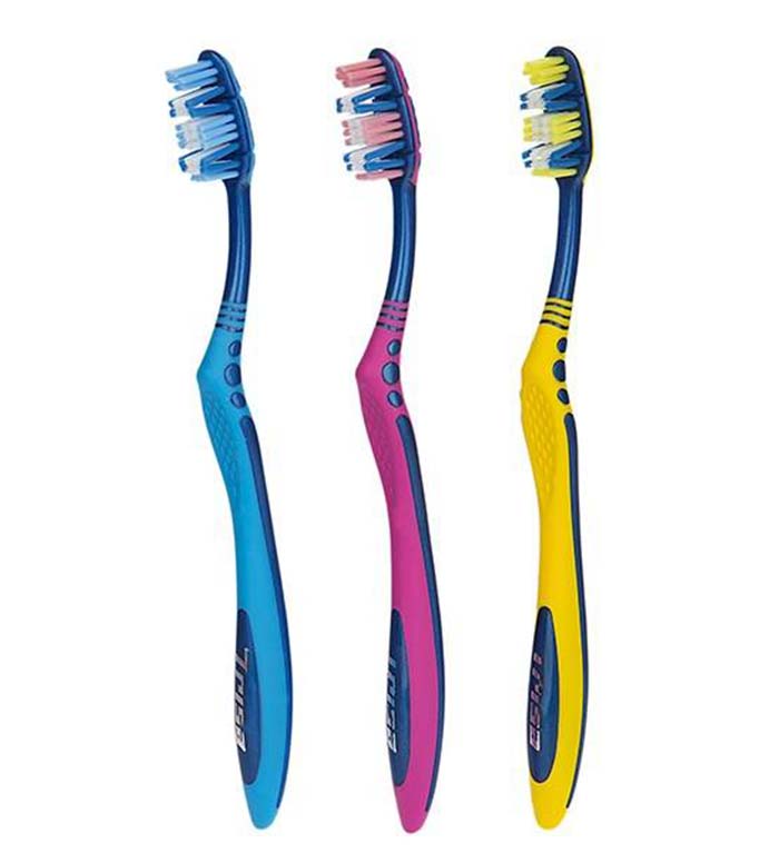 مسواک فلکسیبل هد متوسط  3  عددی ارسال با رنگ رندوم