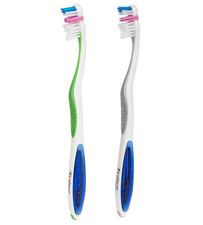 مسواک پرفکت وایت با برس متوسط 2 عددی ارسال با رنگ رندوم