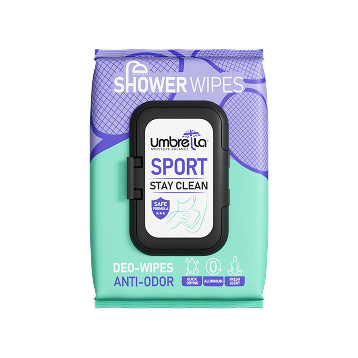 دستمال مرطوب خوشبو کننده بدن مدل Sport بسته 50 عددی