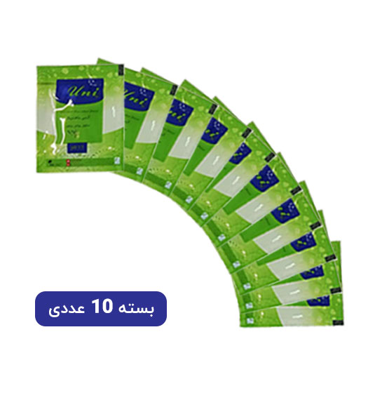 پک 10تایی دستمال آنتی باکتریال یک بار مصرف حاوی روغن زیتون