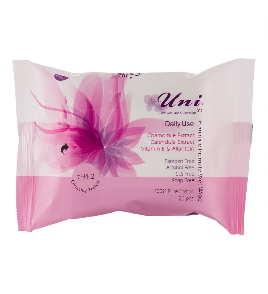 دستمال مرطوب و معطر پاک کننده بانوان روزانه