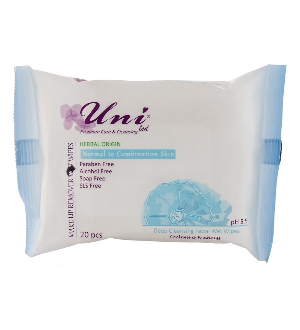 دستمال  مرطوب  پاک کننده آرایش پوست مختلط  و نرمال