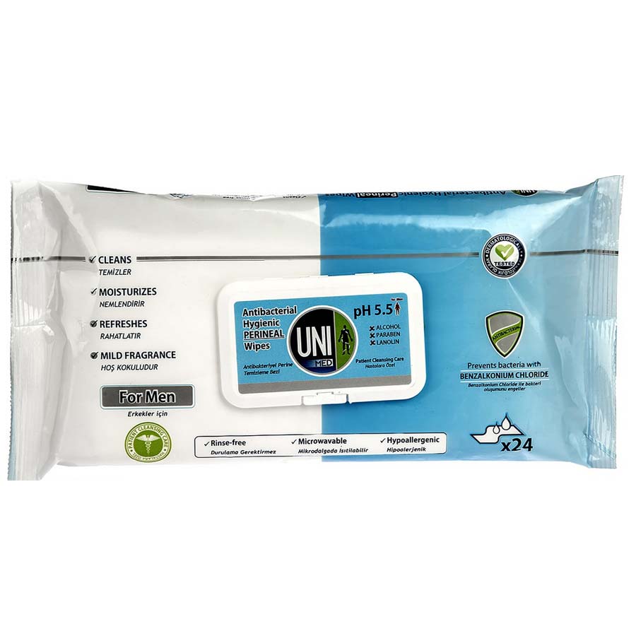 دستمال  مرطوب  بهداشتی  آقایان ناحیه پرینال