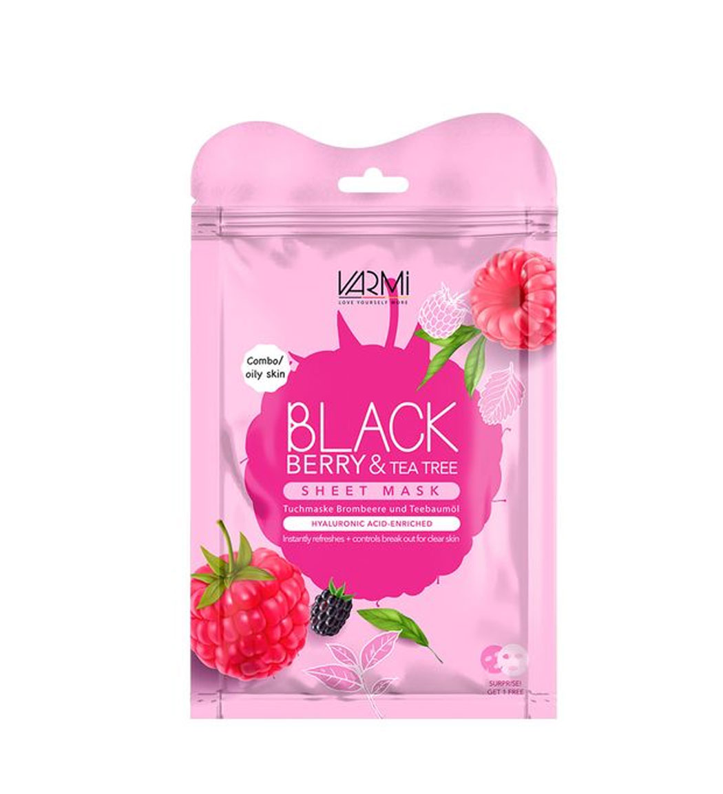 دبل شیت ماسک آبرسان تمشک و روغن درخت چای