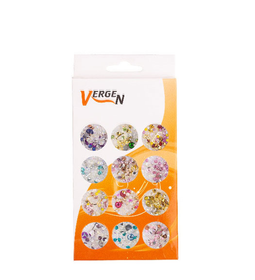 نگین ناخن GS107 بسته 12عددی