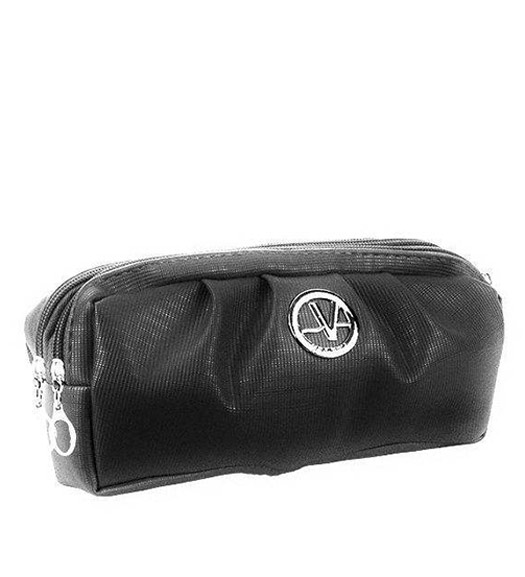 کیف آرایش دو زیپ چرمی P106