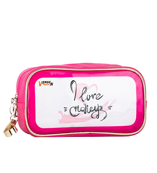 کیف آرایش طلقی دور چرم P108