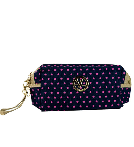 کیف آرایش دو زیپ ستاره P115