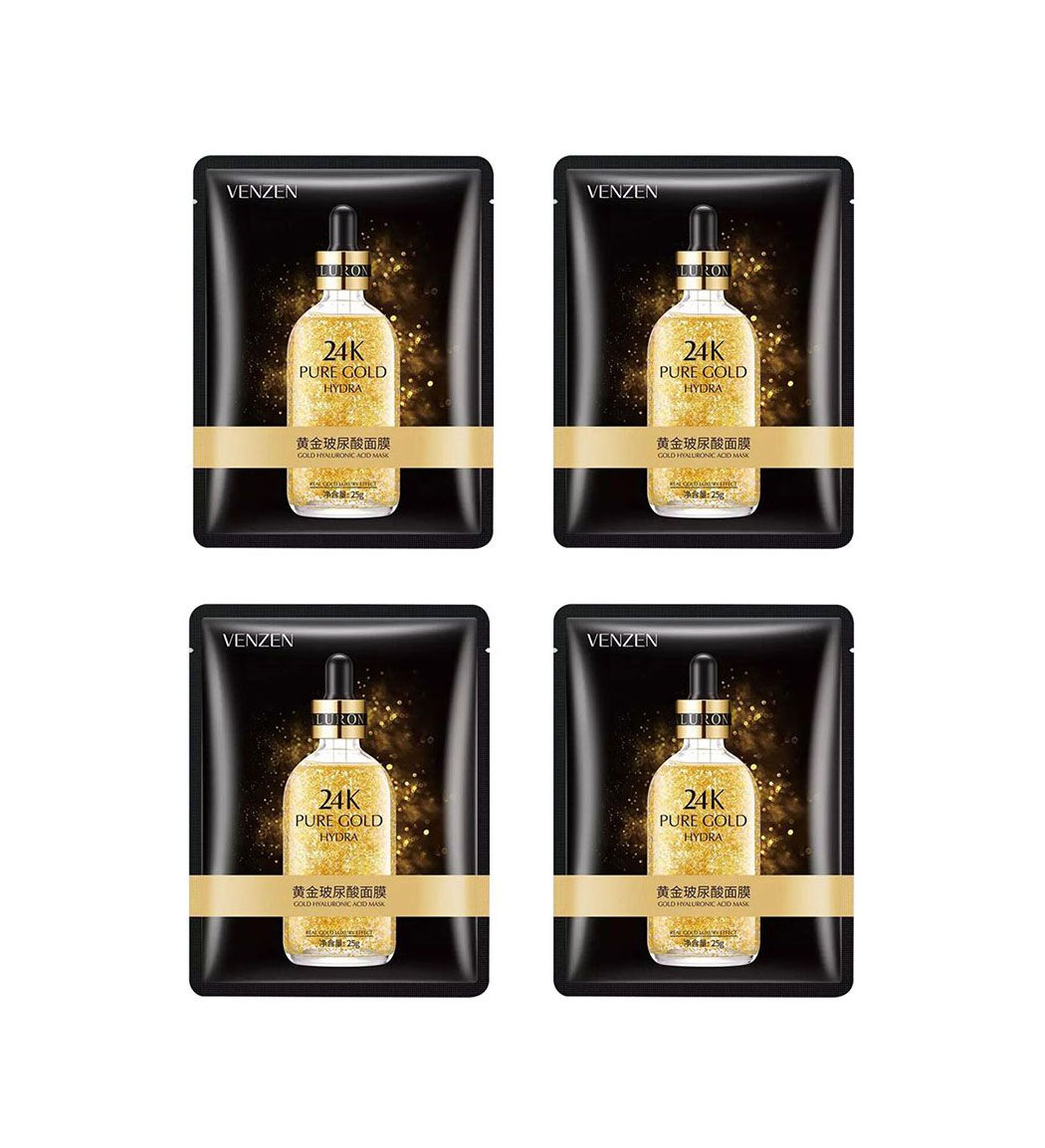 پک 4 عددی ماسک صورت مدل طلا
