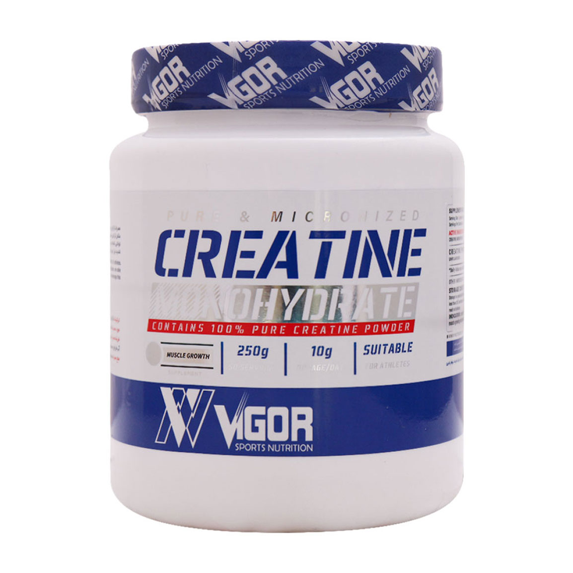 پودر کراتین مونوهیدرات وزن 250 گرم