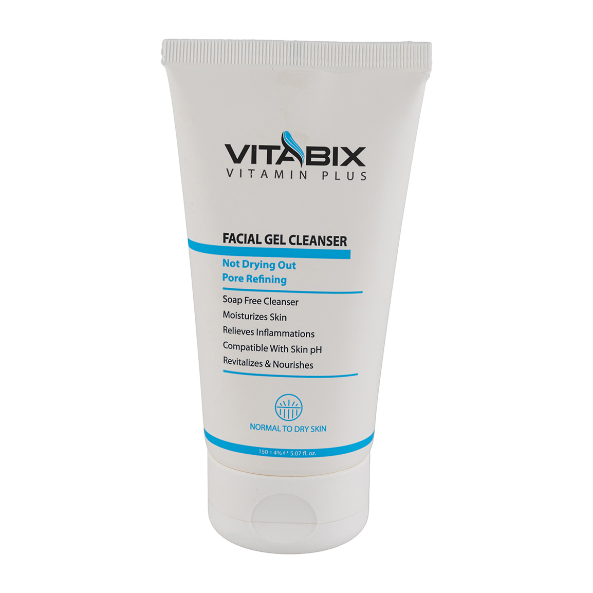 ژل شستشو صورت مناسب پوست نرمال تا خشک حجم 150 میلی لیتر