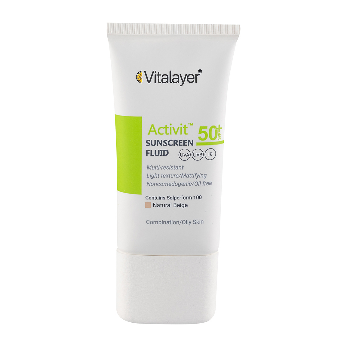 فلوئید ضد آفتاب رنگی نچرال بژ اکتیویت مناسب پوست چرب و مستعد جوش حجم 50 میل