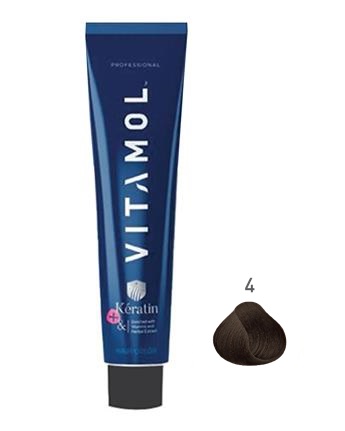 رنگ موی 120 میلی سری طبیعی شماره 4 قهوه ای متوسط (با دستکش وکلاه)