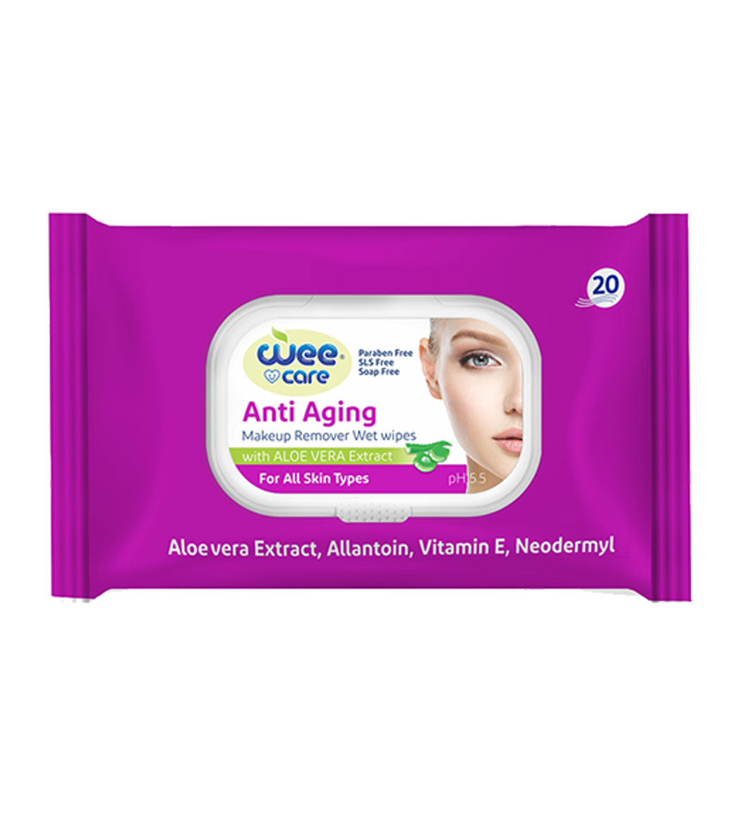 دستمال مرطوب پاک کننده آرایش ضدپیری 20برگی