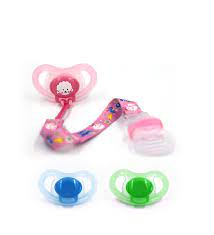 پستانک ارتودنسی ضدحساسیت با زنجیر و درپوش محافظ سایز2 مدل P111