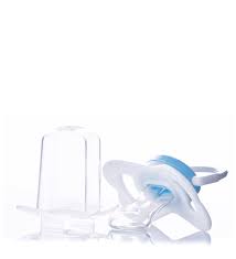 پستانک ارتودنسی درب دار مدل پروانه ای سایز1 سفید چاپدار مدل P124