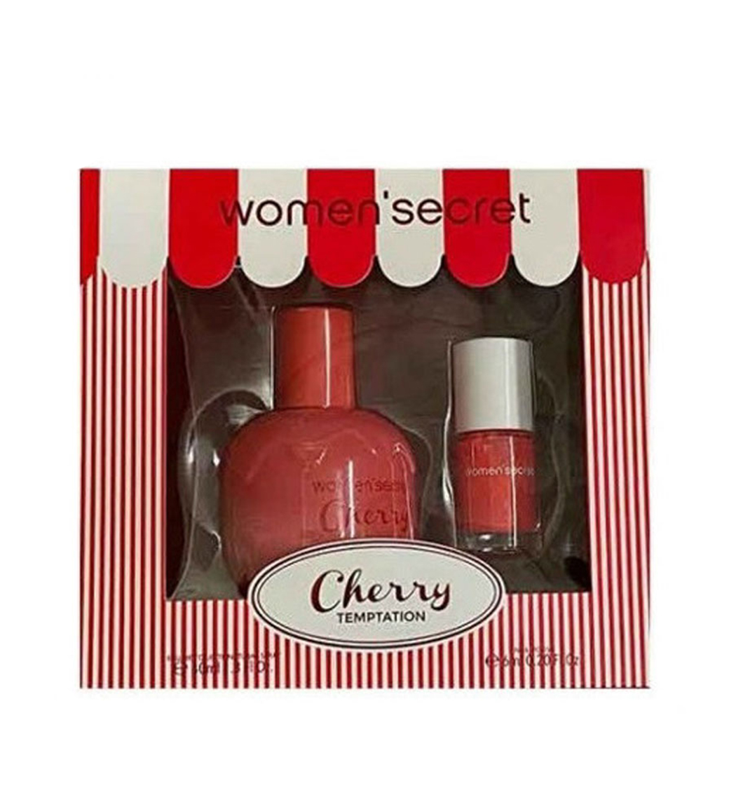 پک هدیه چری تمپتیشن پرفیوم 40 میل به همراه لاک