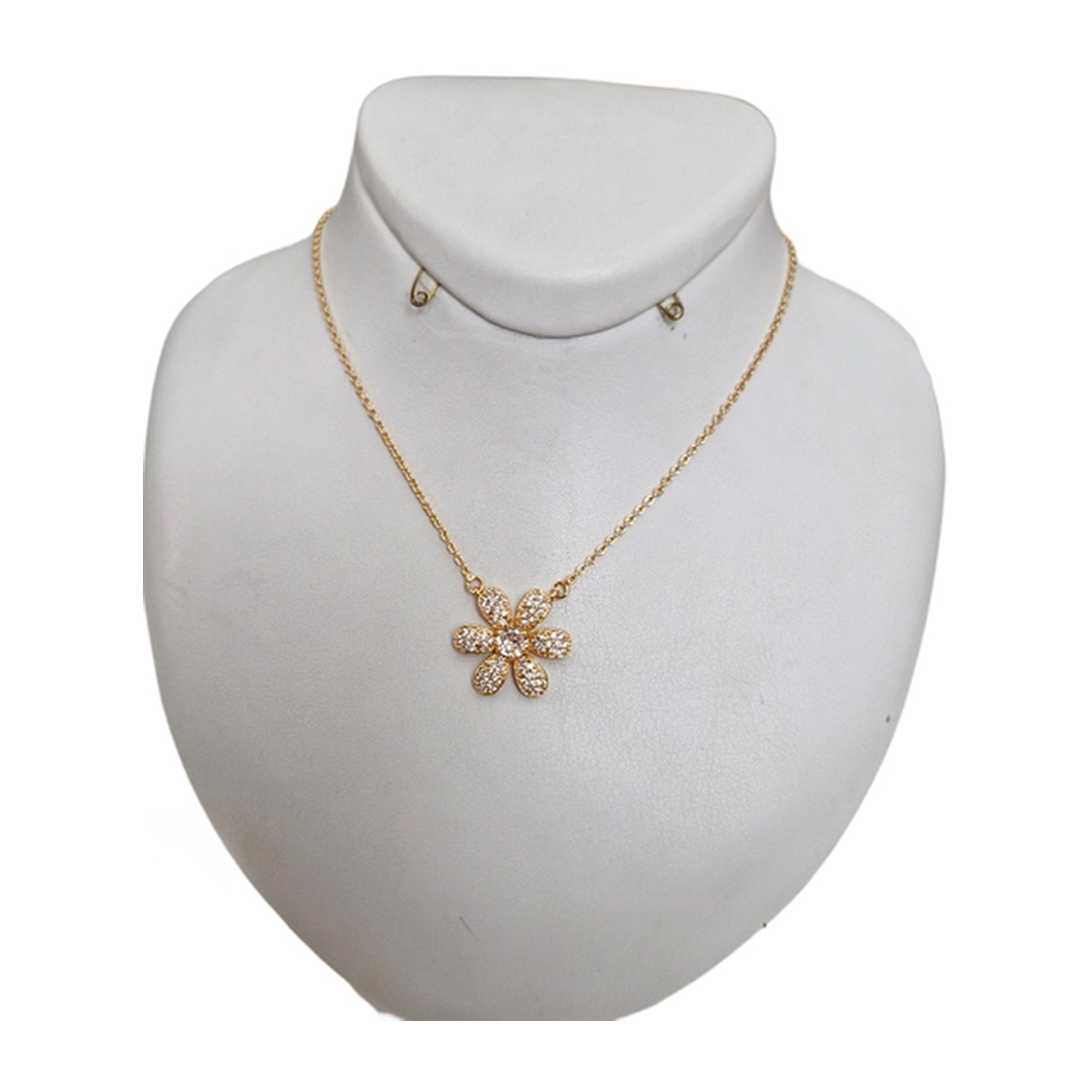 گردنبند زنانه طرح گل مروارید کد 01