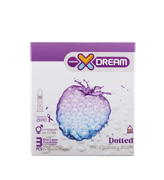 کاندوم 3عددی خاردار  Dotted