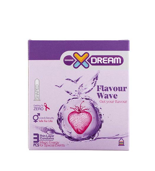 کاندوم 3عددی میوه ای Flavour Wave