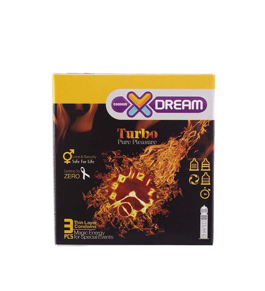 کاندوم 3عددی توربو تاخیری تحریک کننده خاردار Turbo