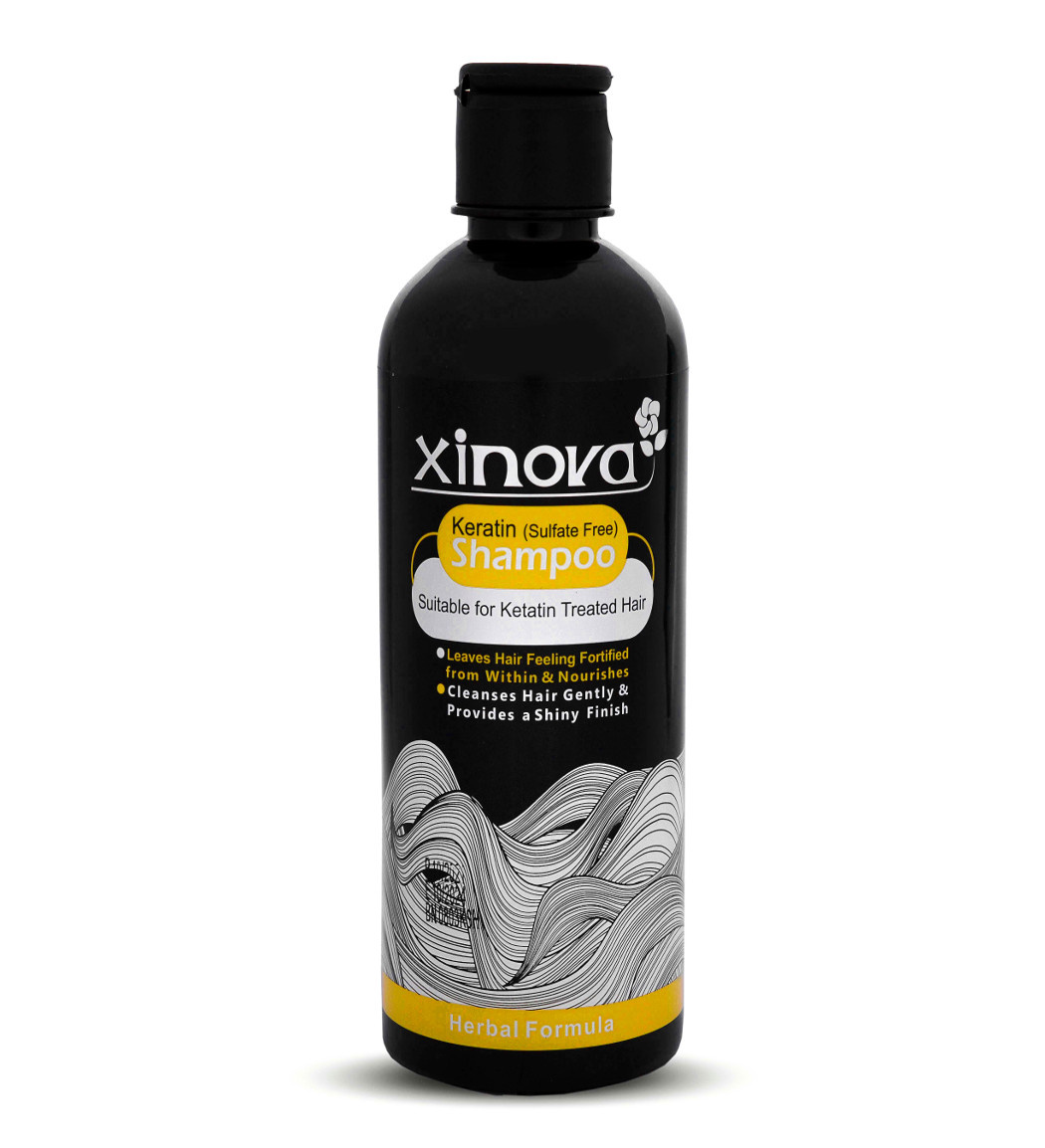 شامپو فری سولفات حاوی کراتین مناسب انواع موهاو موهای کراتینه شده 400میل