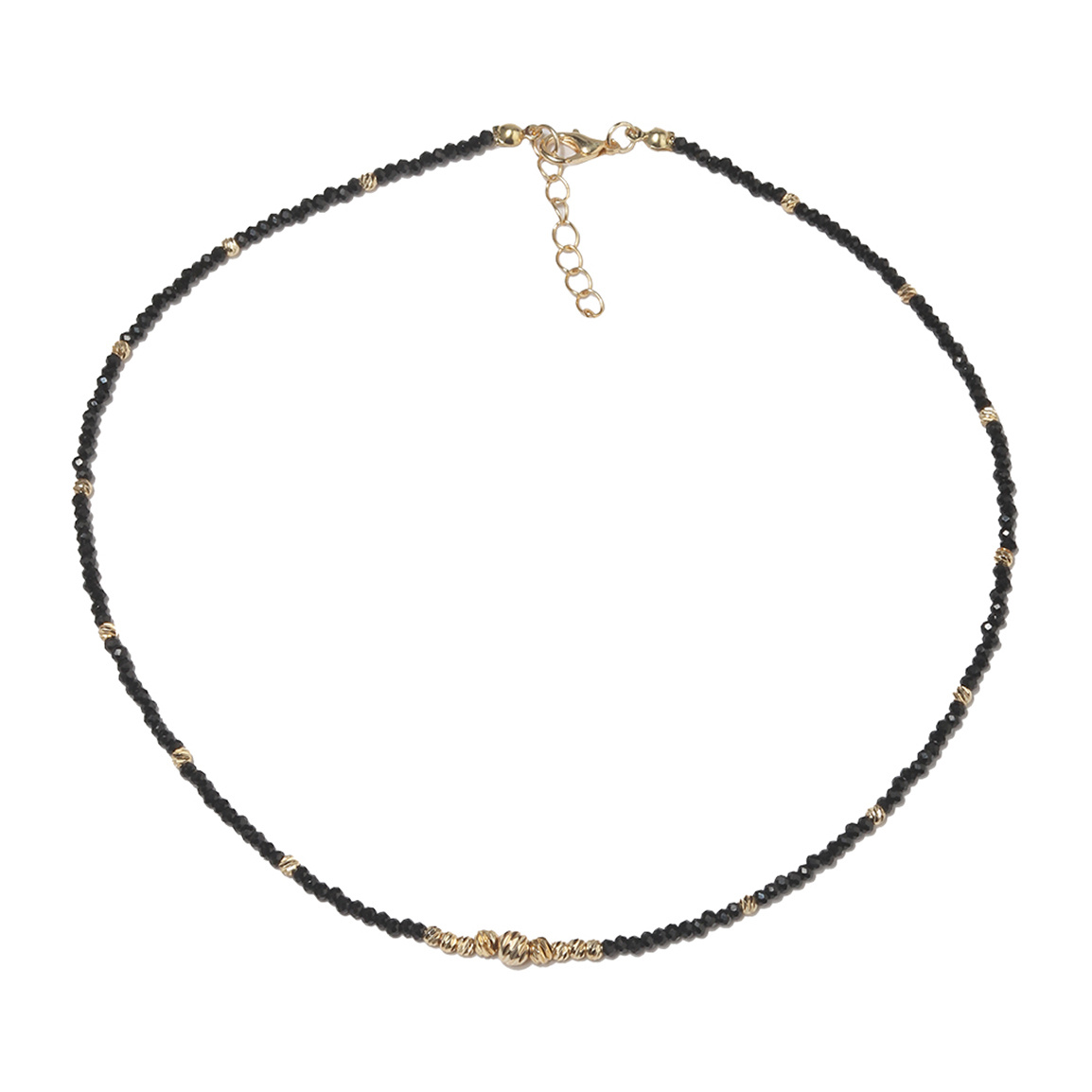 گردنبند مدل البراندو مشکی طلایی